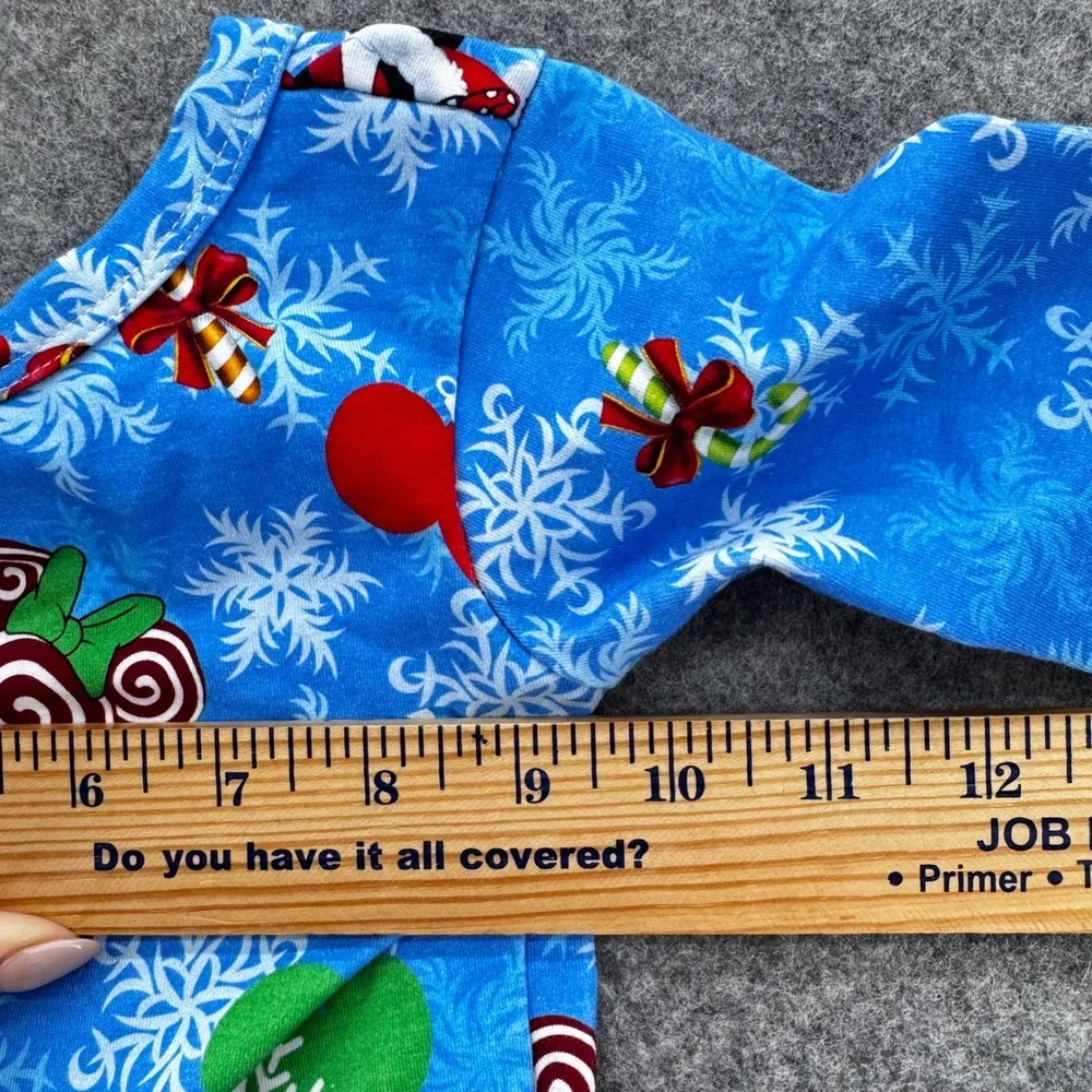 Bridget and Co Girls Christmas Mickey Minnie Mouse Snowflake‎ Dress Size 3 Blue
